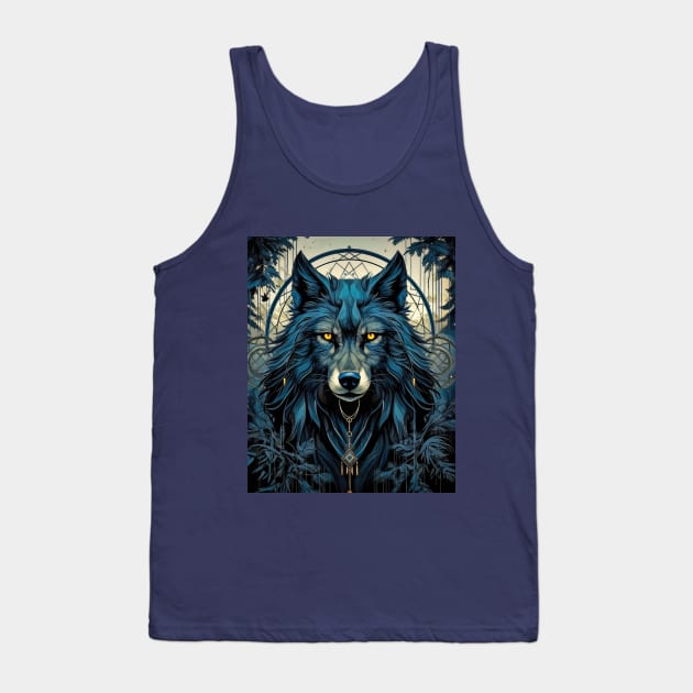 The Blue Wolf Tank Top by Tarrby